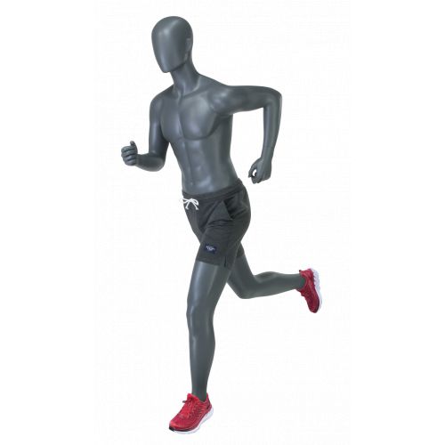 Mannequin de sport homme - sprinter- qualité frp gris graphite