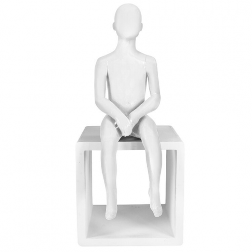 Mannequin enfant Assis Abstrait 6 ans