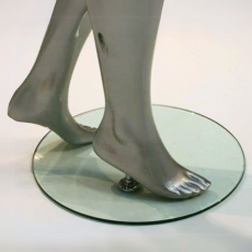Base en verre mannequin vitrine DP641