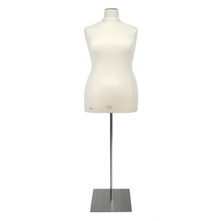 Mannequin De Couture Miniature à L'échelle 1/2 (demi-taille) - Hauteur 41 Cm, Buste 42.5 Cm, Hanches 45.5 Cm - Pour Création De Vêtements Miniatures, Poupées, Démonstration