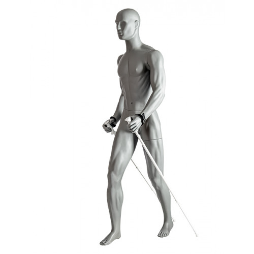 Espositore manichino sportivo uomo trekking