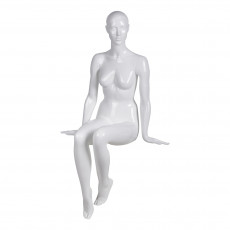Schaufensterfigur Frau sitzend Pure24
