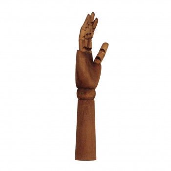 Dark wood articulated hand