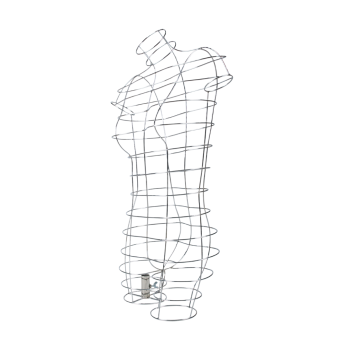 Torso donna gabbia metallica