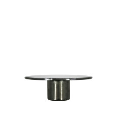 Flat cap in brushed steel