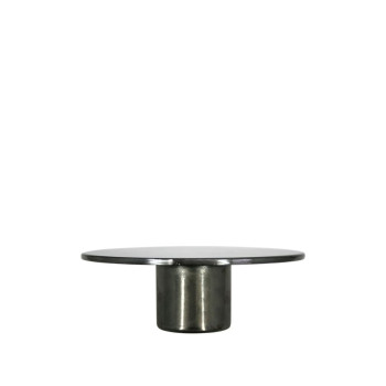 Flat cap in brushed steel