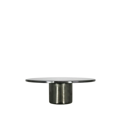 Flat cap in brushed steel