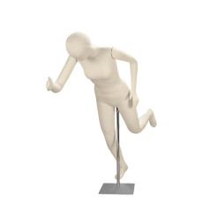 Mannequin flexible femme avec tête abstraite