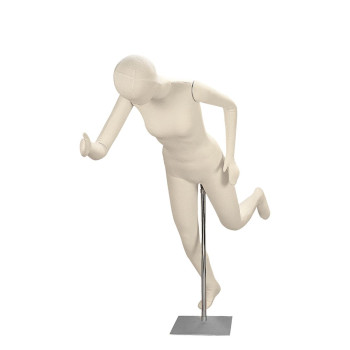 Mannequin flexible femme avec tête abstraite