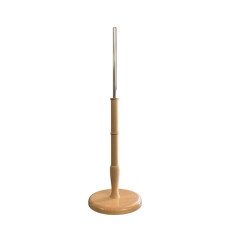 ‘Sirocco’ round base in varnished wood