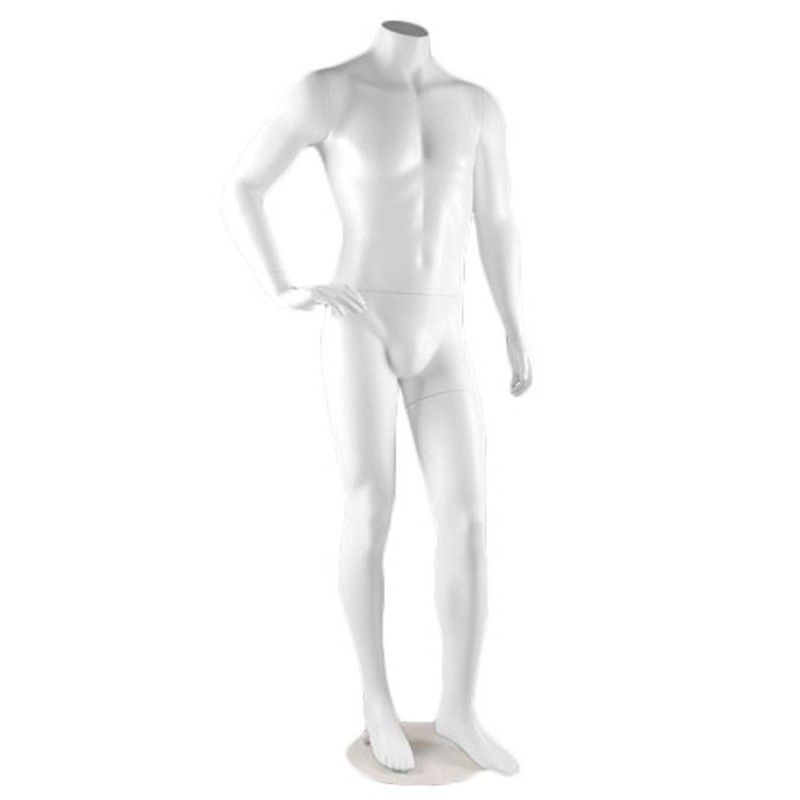 Male Mannequin - Male Mannequins - Headless Mannequin - Hand On Hip