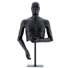 Mannequin flexible homme : Buste à tête amovible