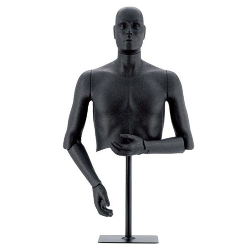 Manichini uomo flexible : Busto con testa rimovibile