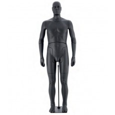 Flexible male mannequin black