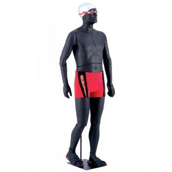 Flexible male mannequin black