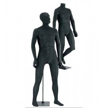 Flexible herren schaufensterpuppen schwarz