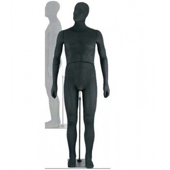 Flexible male mannequin 00100bb black