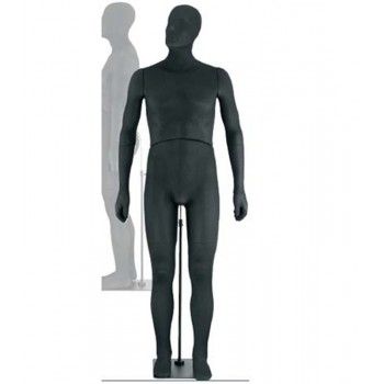 Hombre maniqui flexible 00100bb negro