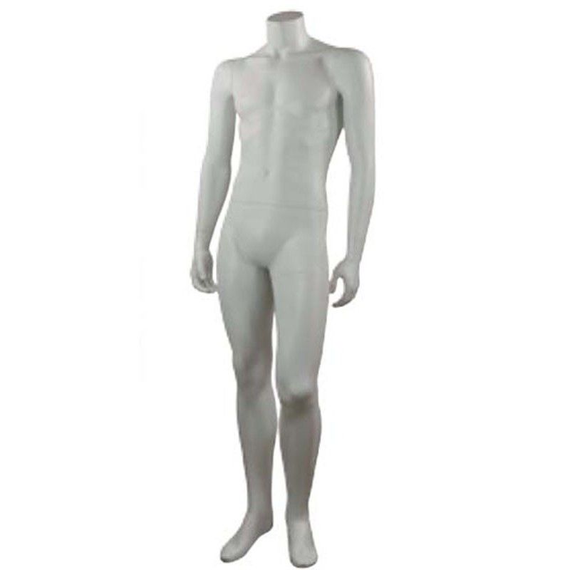 Bella, Fiberglass Matte White Headless Plus Size Female Mannequin