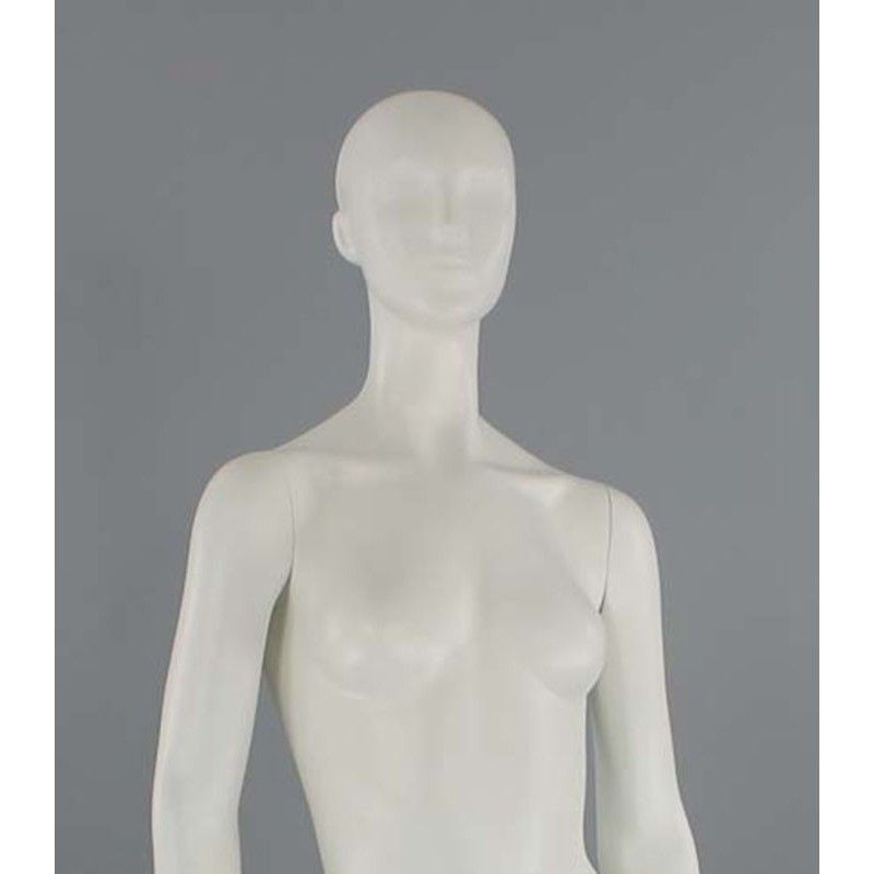 Female White Head Display Mannequin