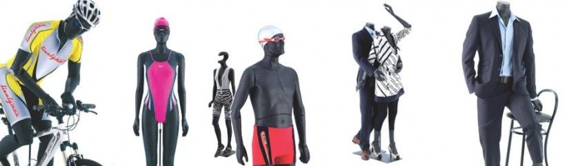 Flexible display mannequins Male